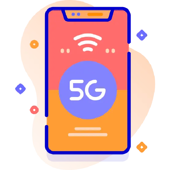 Telefon dengan sambungan 5G