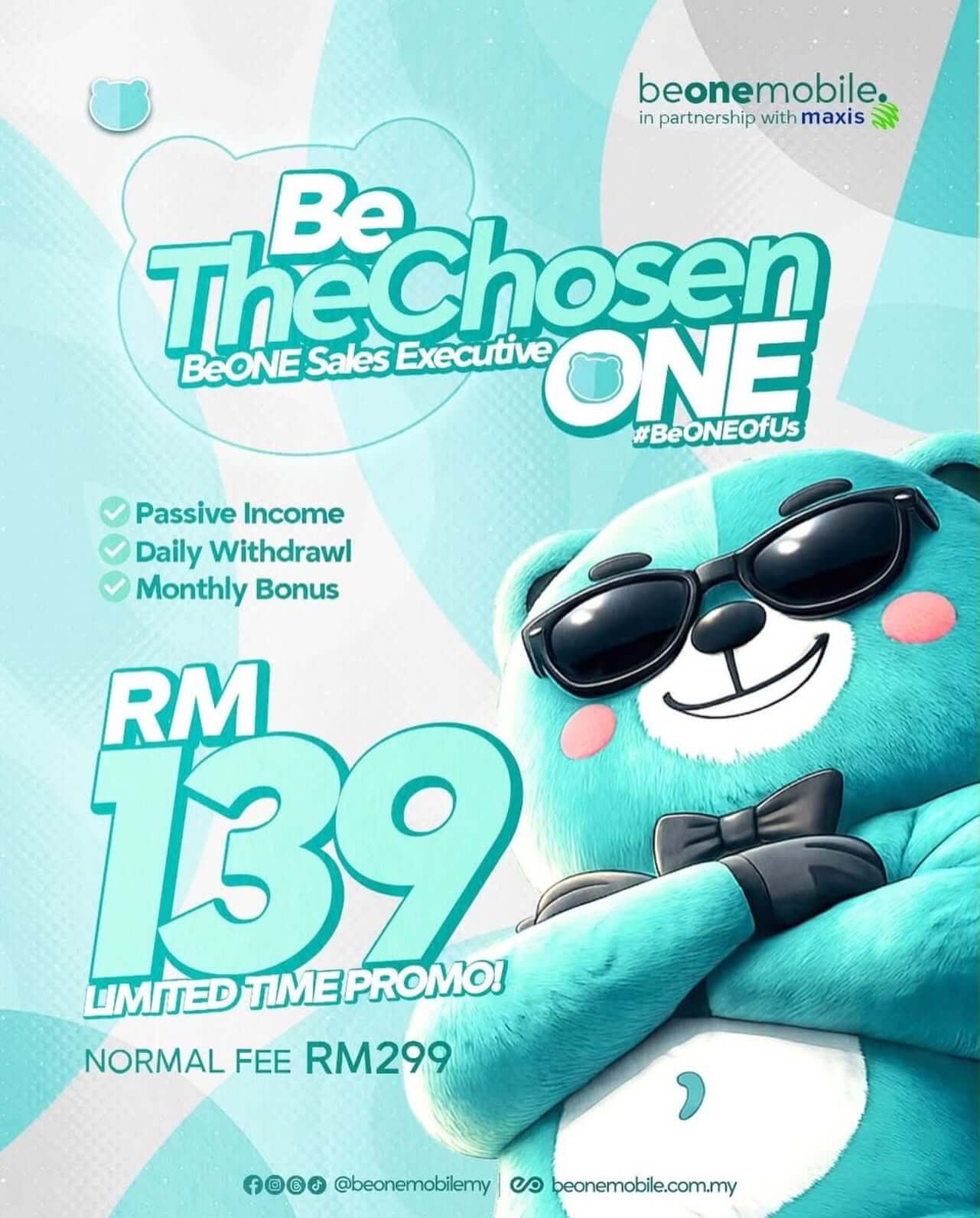 Promosi pakej BSE BeONE Mobile RM139