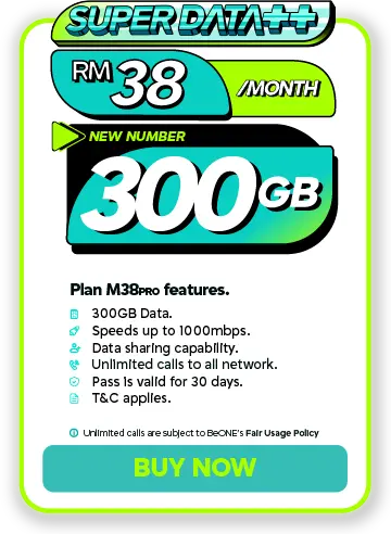 Pelan M38 Pro New Number 300GB Beone Mobile