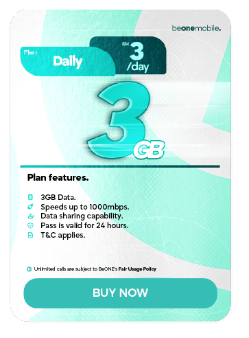 Pas Harian 3GB Beone Mobile