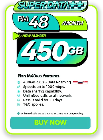 Pelan M48 Max New Number 450GB Beone Mobile